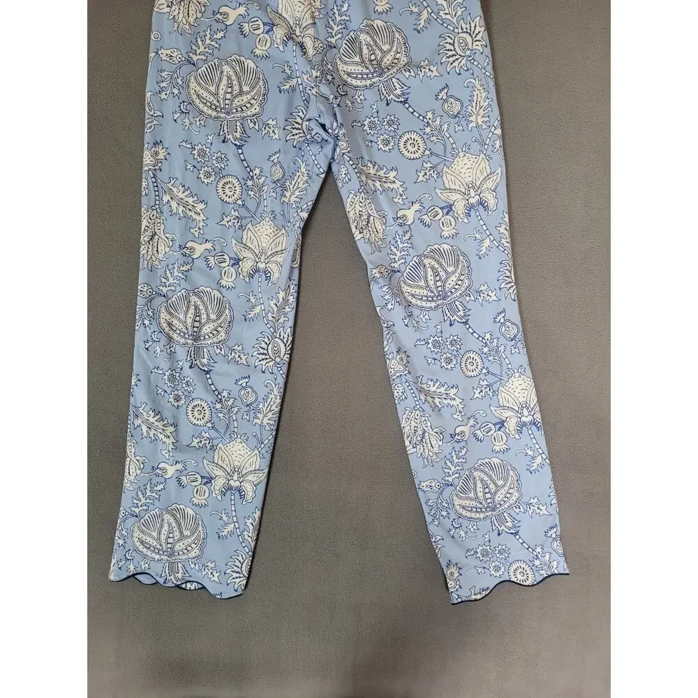 Target x Roller Rabbit - Women's Floral Vines Pajama Set Blue Size XS NWT - Picture 7 of 11
